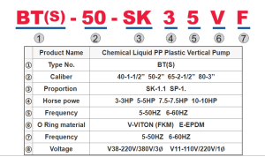 Vertical Pump BT-50-SK model