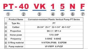 Vertical Pump PT Series model